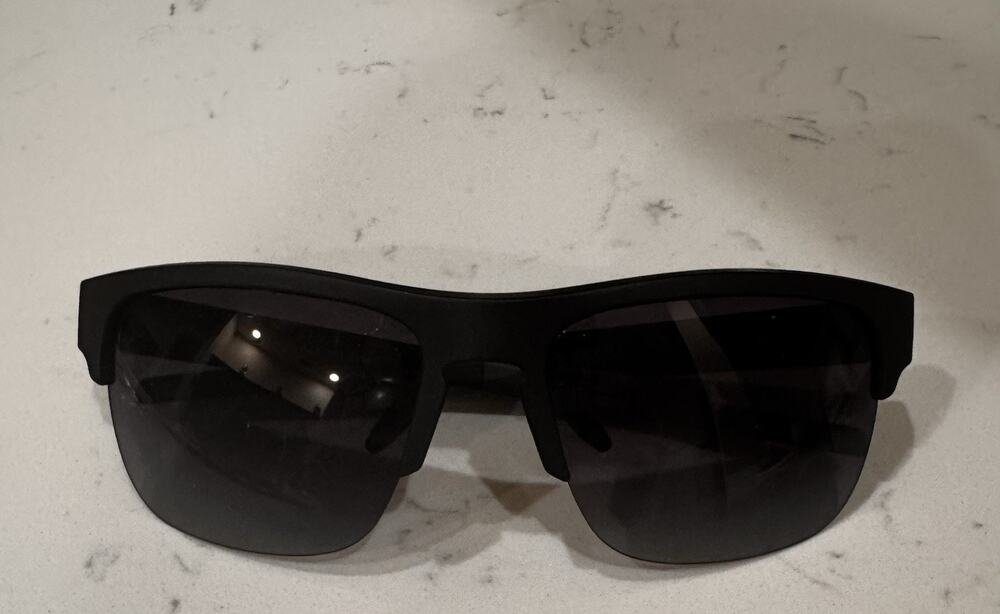 goodr Adult Plastic Aviator That New Asphalt Smell Sunglass - Black